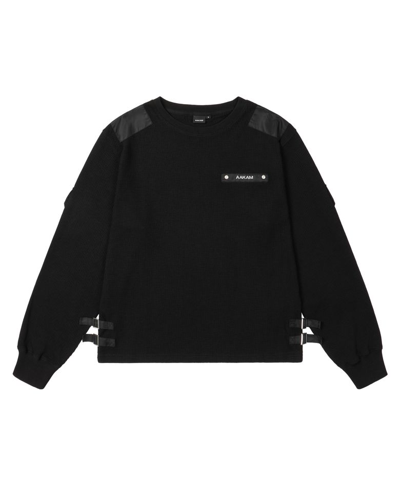 Waffle Aviator Long Sleeve (Black)