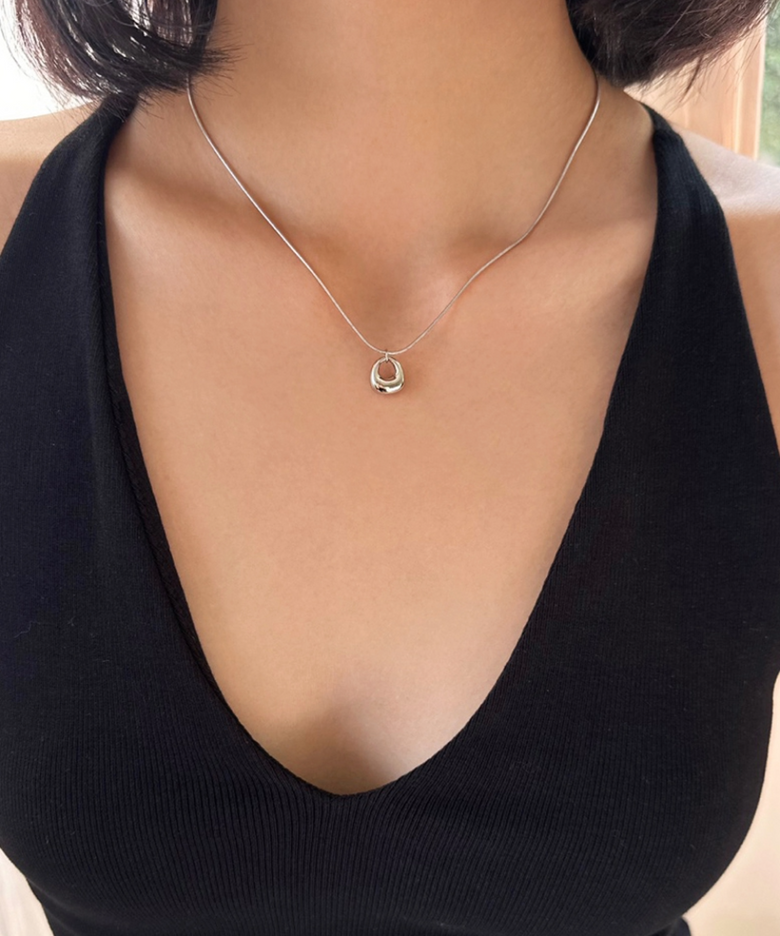 bag snake chain necklace (2colors)