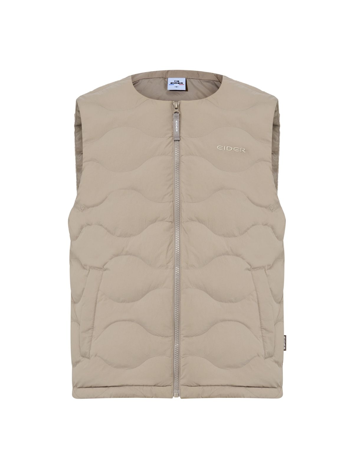 아이더(EIDER) POP 남성 U넥 경량 패딩 베스트_MID BEIGE