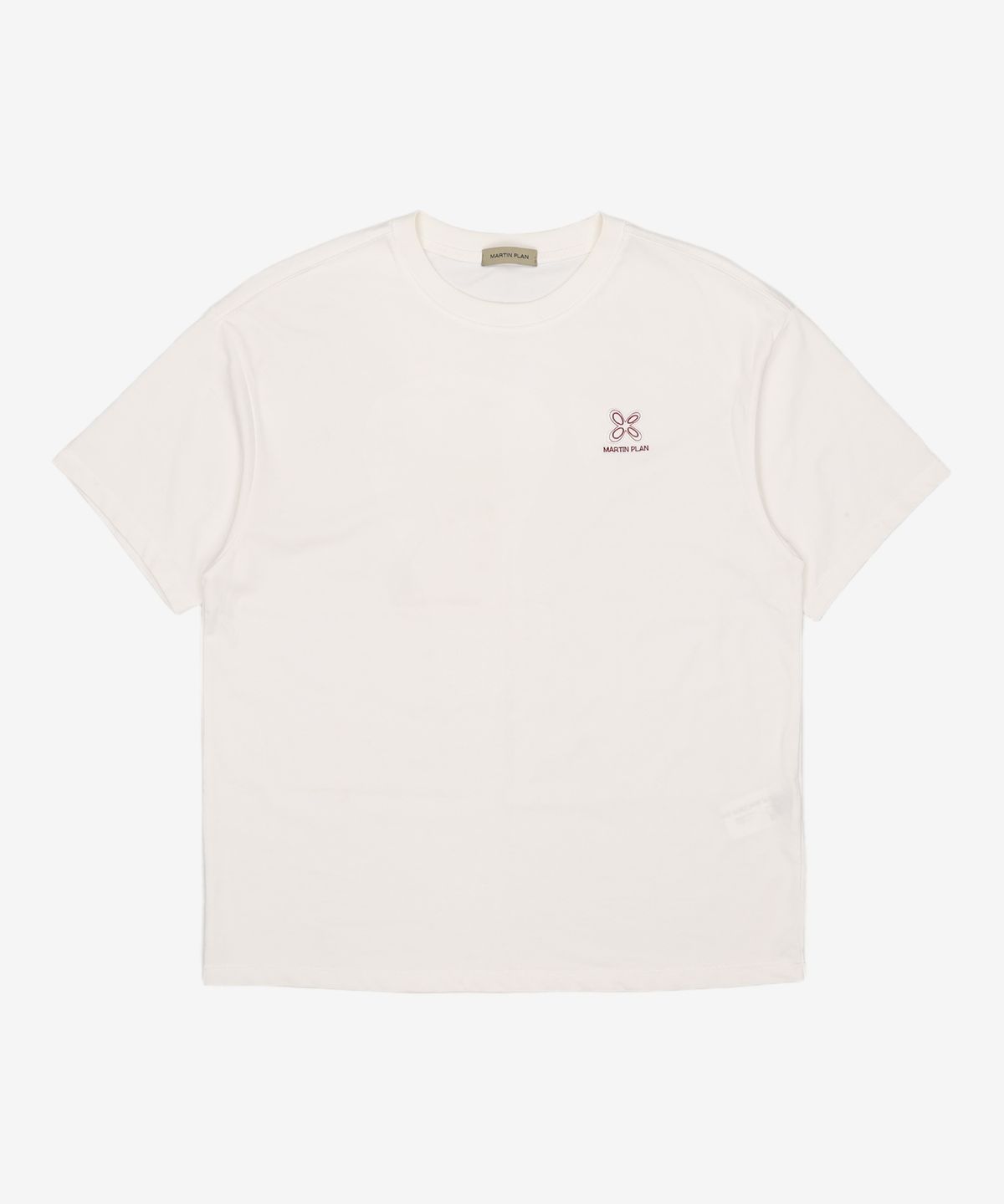 마틴플랜(MARTIN PLAN) Daily Supima Logo Half T- WHITE 95
