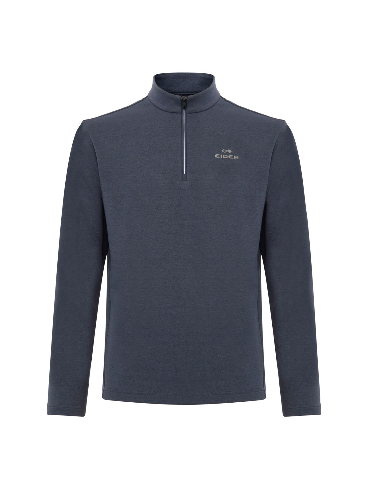 아이더(EIDER) POP 남성 잠재권축 짚업 티셔츠_MELANGE CHARCOAL