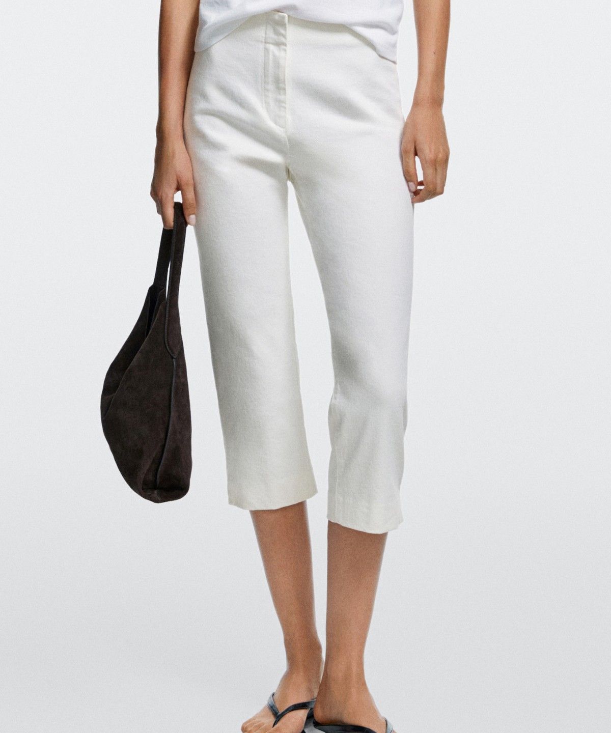 마시모두띠(MASSIMO DUTTI) 데님 카프리 팬츠