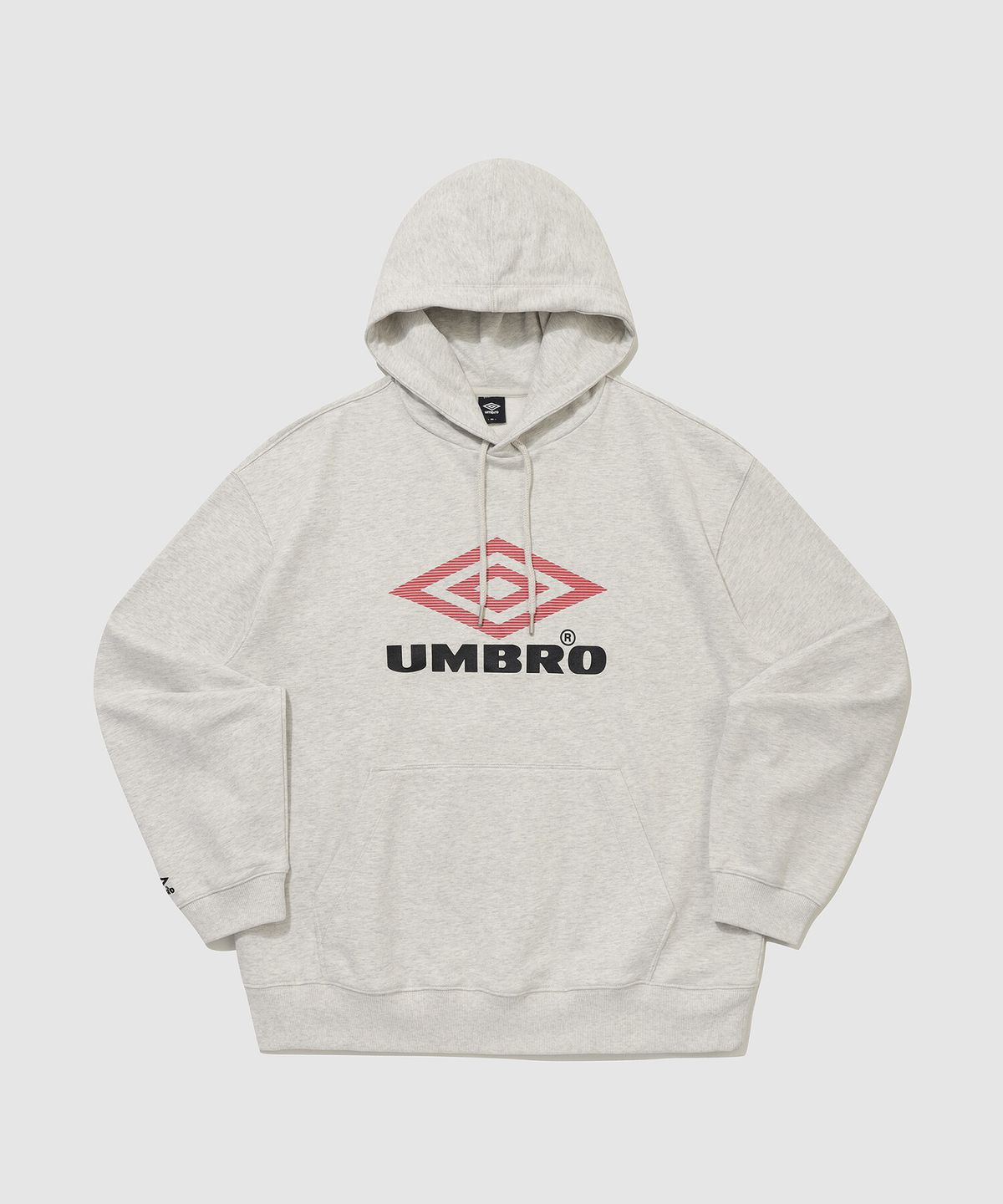 엄브로(UMBRO) 크리스피 타슬란 솔리드 후드 티셔츠 그레이 UR321CHD96