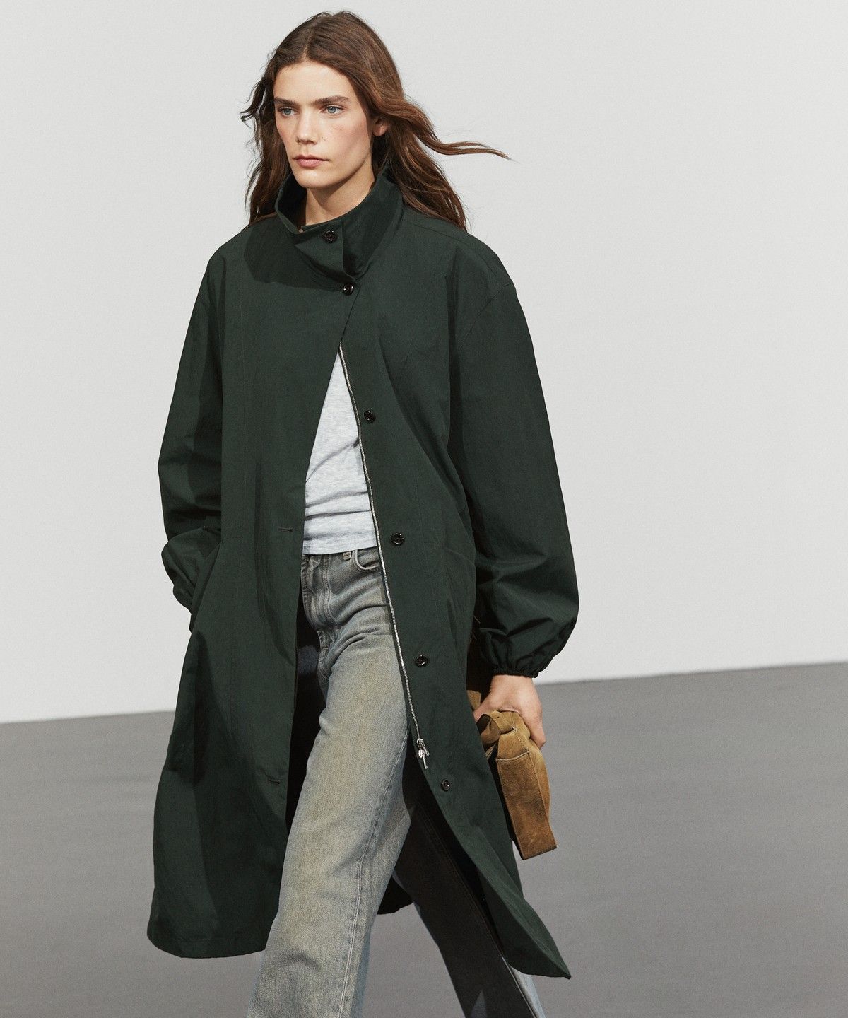 마시모두띠(MASSIMO DUTTI) 테크니컬 롱 파카
