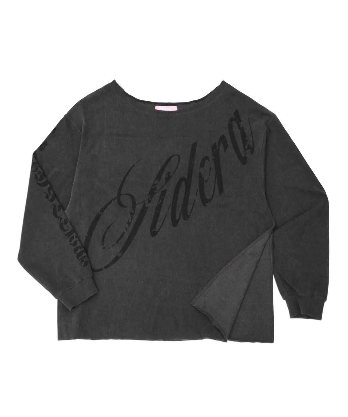 시데라(SIDERA) Dune Washed Shoulder Sweat [Deep Gray]