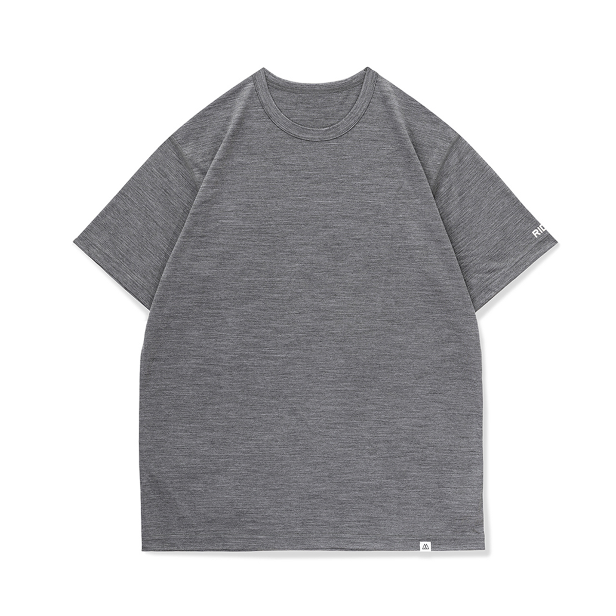 릿지 마운틴 기어(RIDGE MOUNTAIN GEAR) 메리노 베이직 반팔 티 헤더 차콜 남성