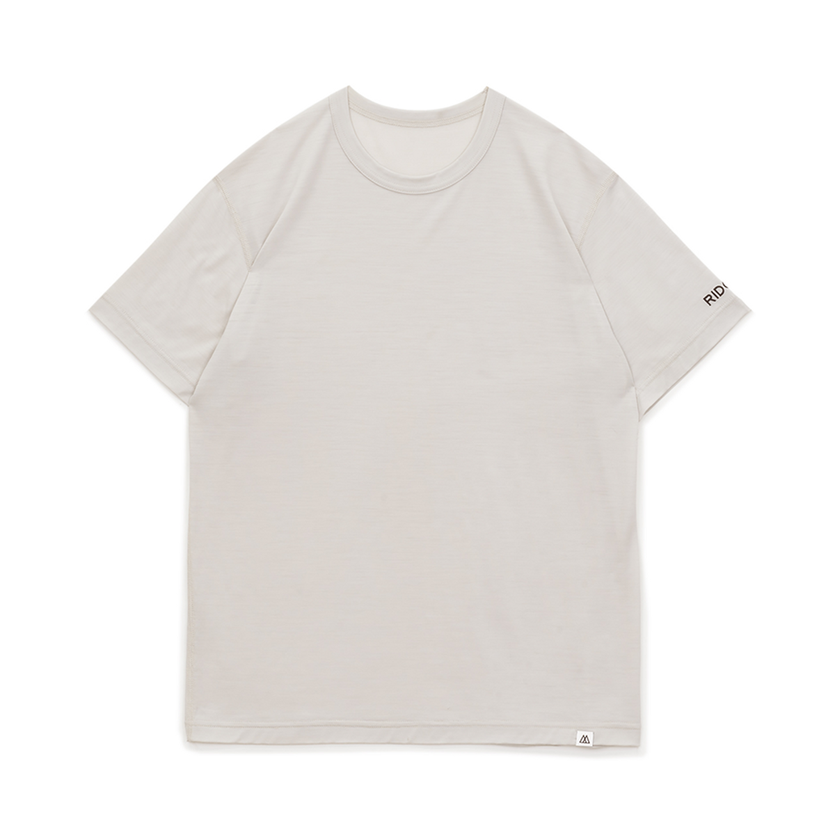 릿지 마운틴 기어(RIDGE MOUNTAIN GEAR) 메리노 베이직 반팔 티 화이트 크림 남성