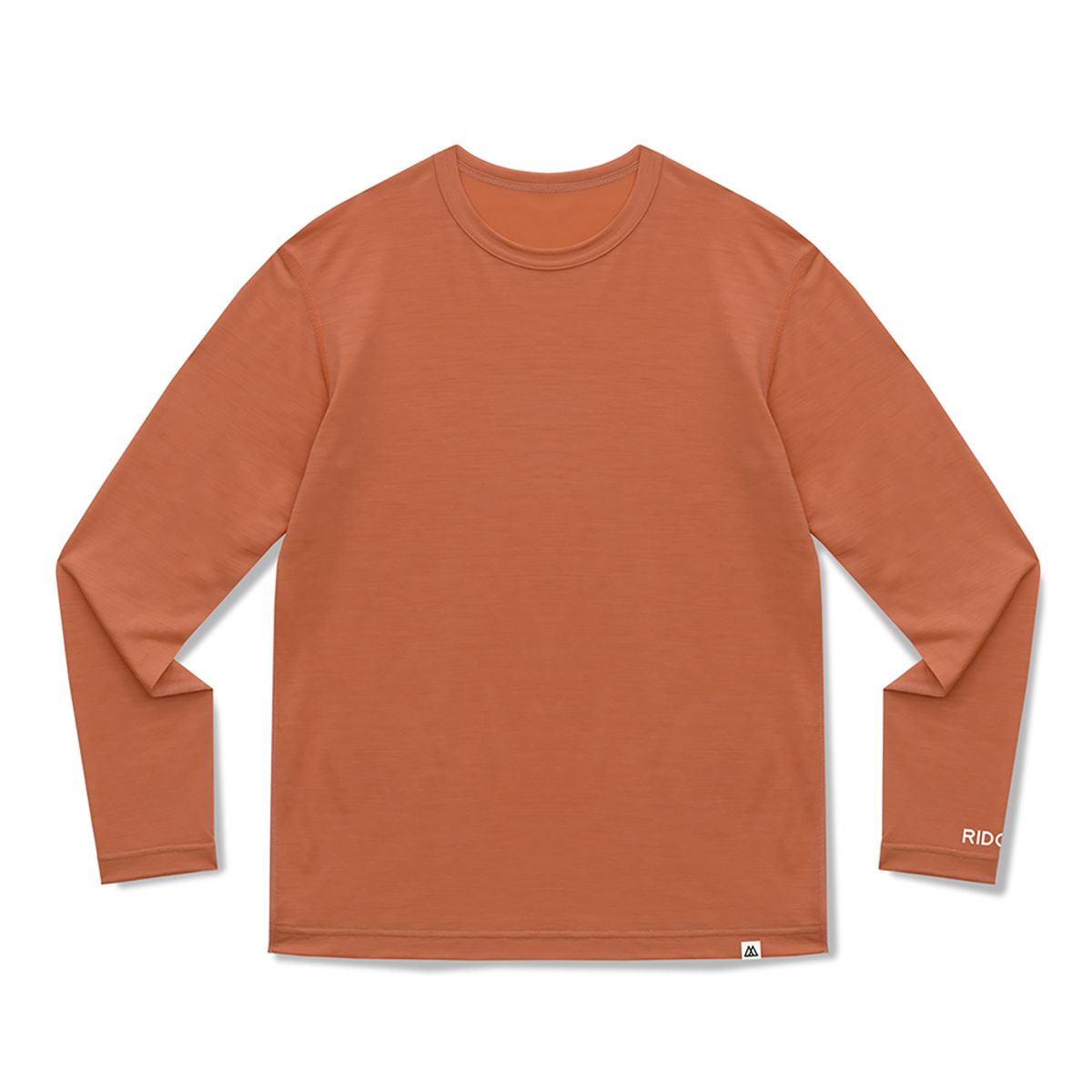 릿지 마운틴 기어(RIDGE MOUNTAIN GEAR) 메리노 베이직 긴팔 티셔츠 번트 시나몬 남성