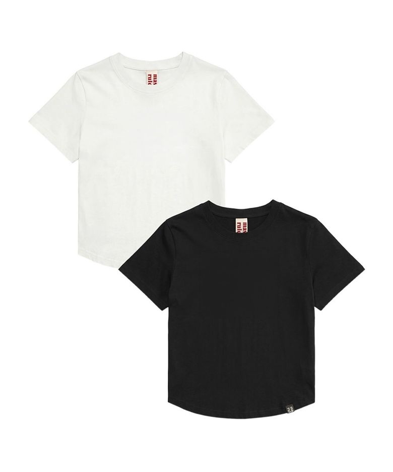 MSMRZ Basic Crop T-shirt_2Colors