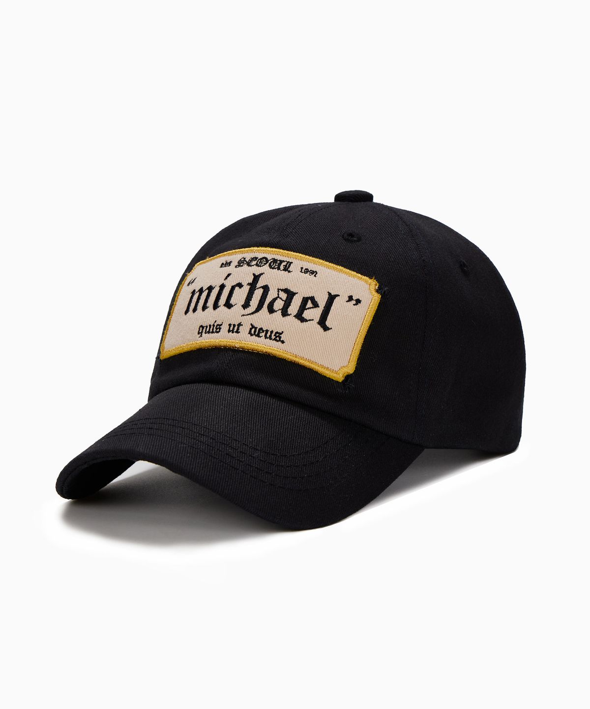 미카엘1991(MICHAEL1991) 미카엘 트윌 와펜 캡, Black