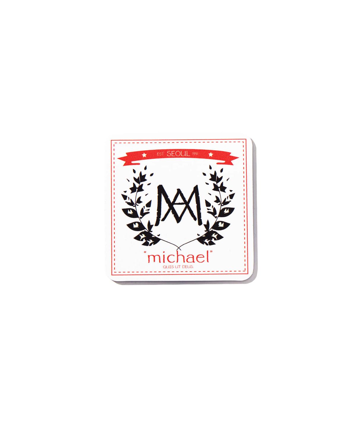 미카엘1991(MICHAEL1991) 심볼 코스터, Red