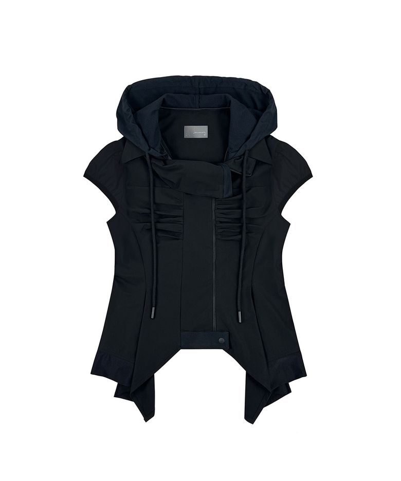Hooded Zip Shirt (BK)