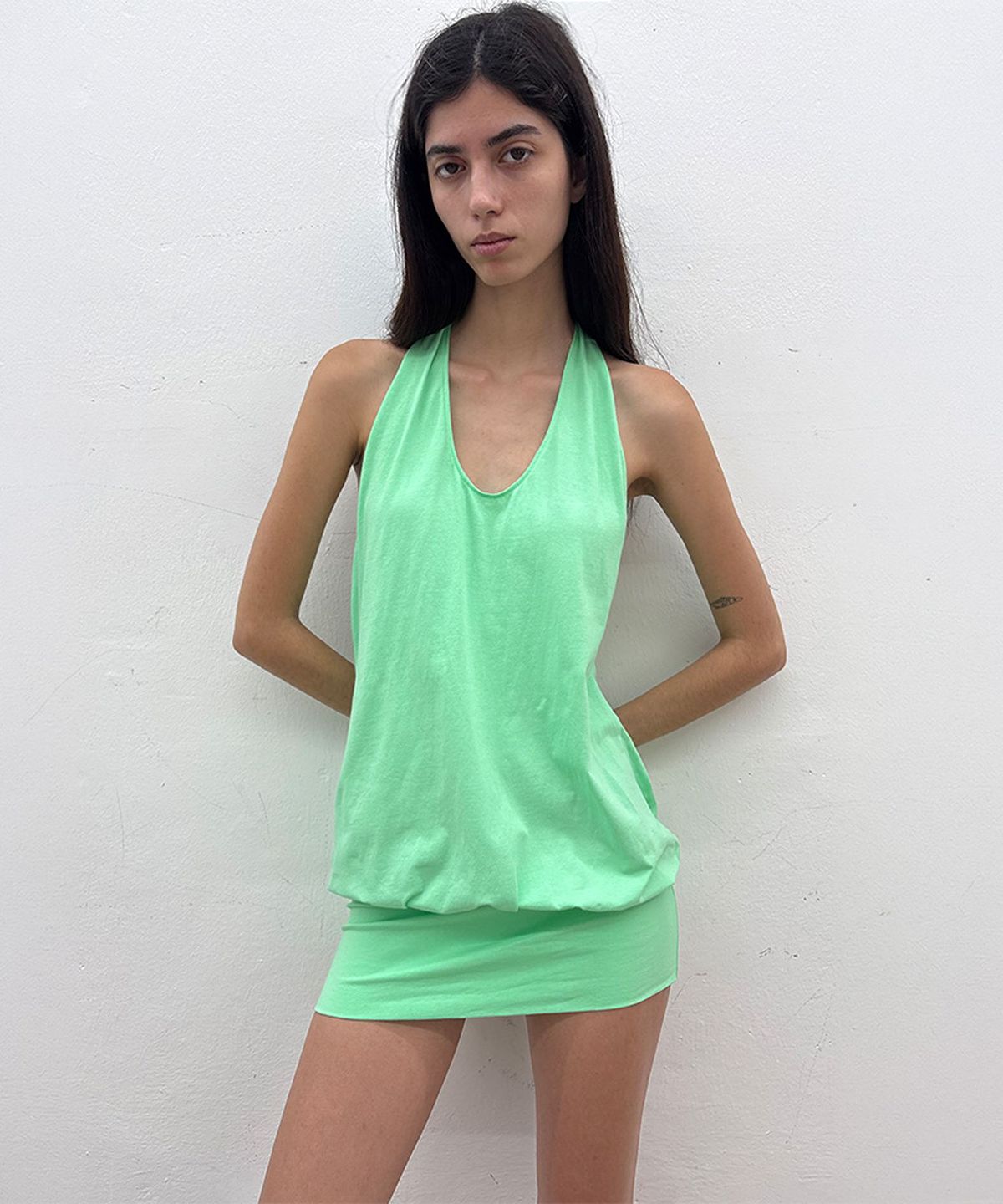 저스트하우스(JUSTHAUS) HALTER TOP DRESS, MINT