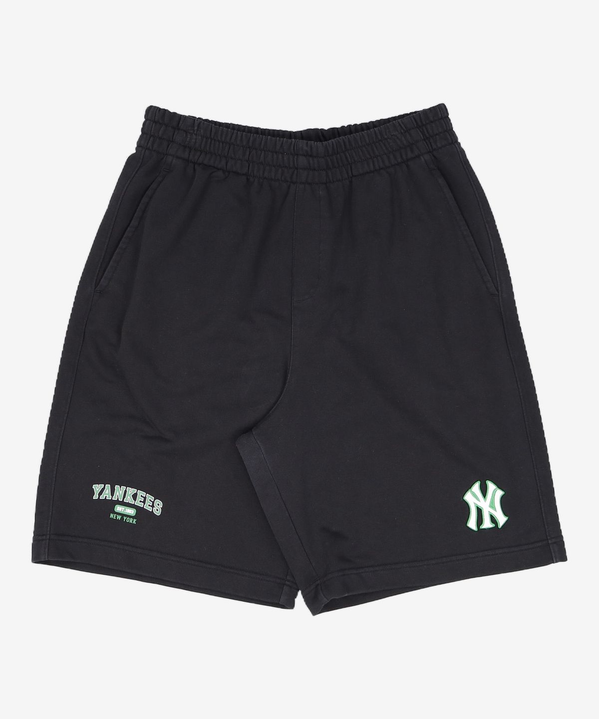 엠엘비(MLB) 바시티 로고 6부 반바지 NY (Black) L