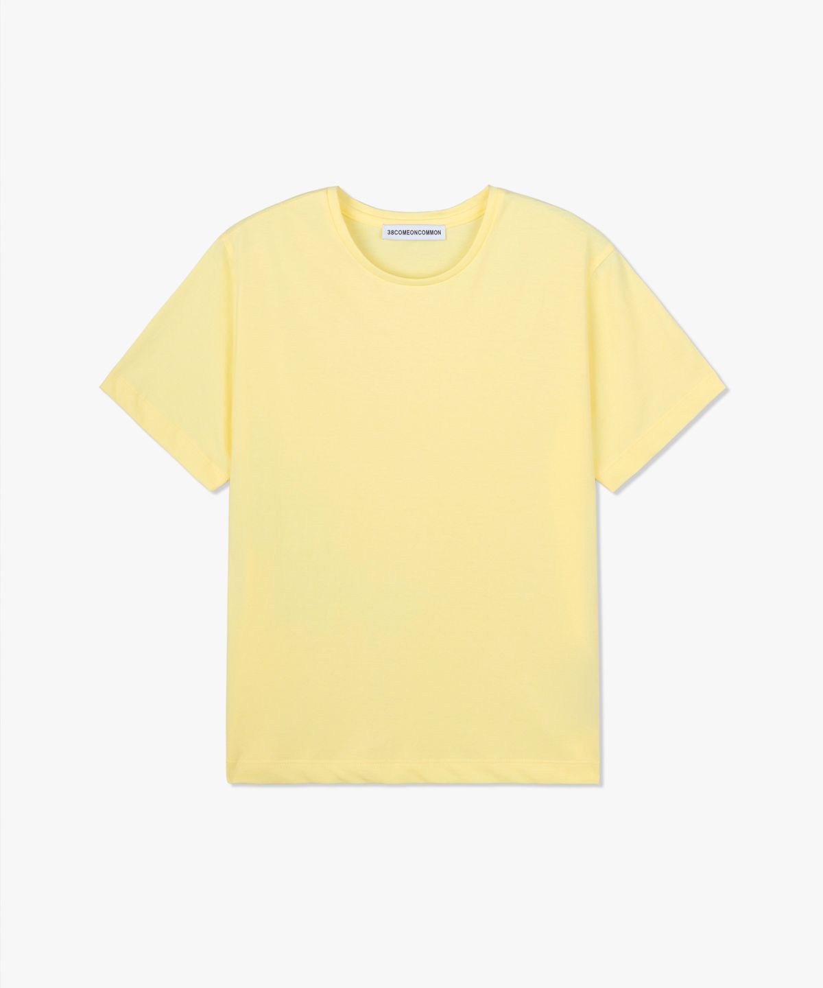 38컴온커먼(38COMEONCOMMON) Regular Light Cotton T-Shirts (Lemon)