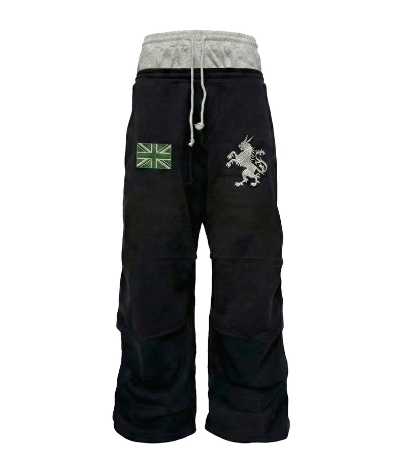 Shadow Crest Wide Sweatpants