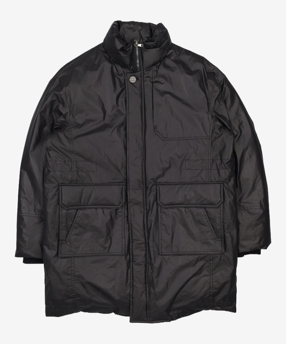 마틴플랜(MARTIN PLAN) Middle Weight Coated Down - METAL BLACK S