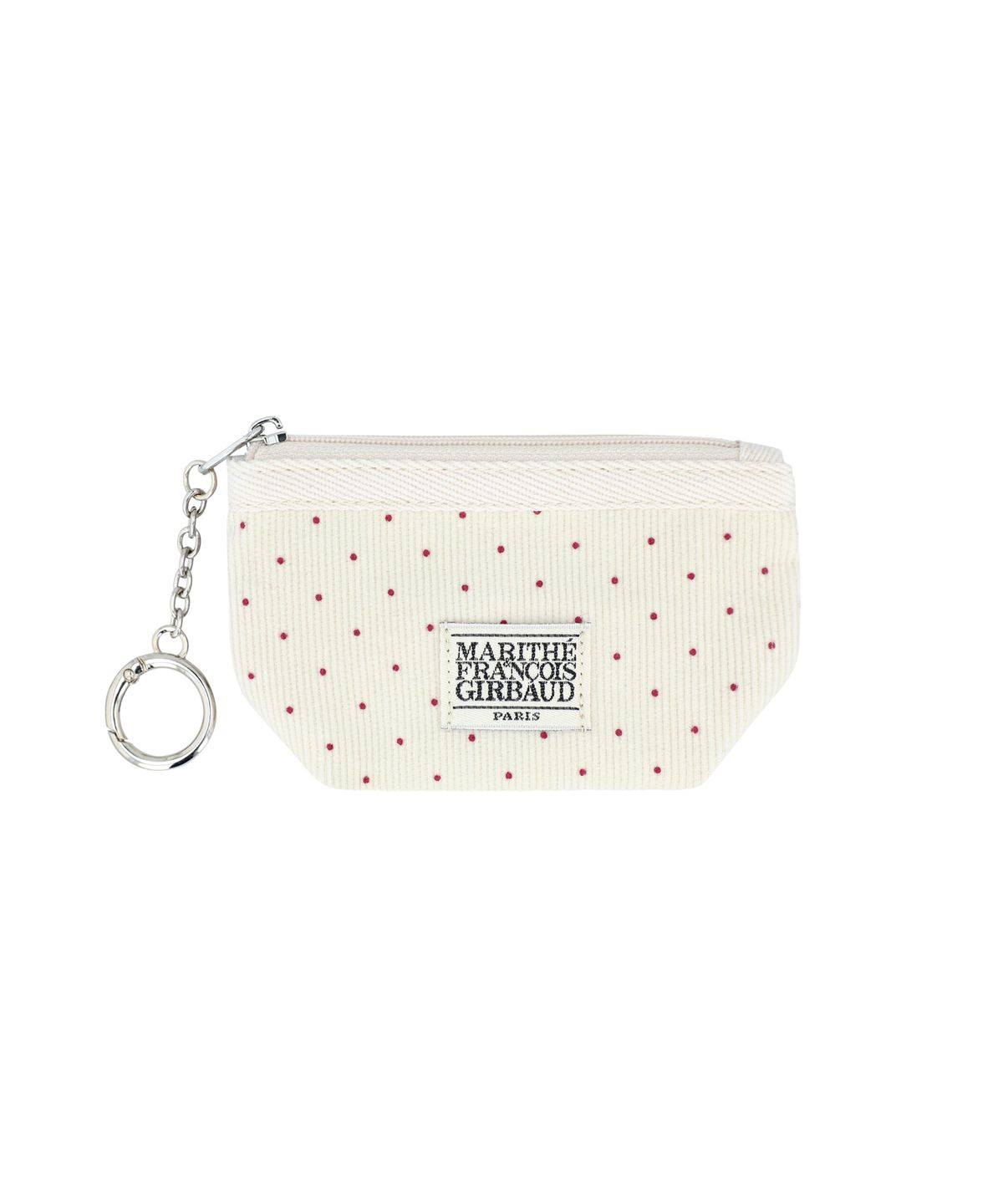 마리떼 프랑소와 저버(MARITHÉ + FRANҪOIS GIRBAUD) MINI CORDUROY POUCH KEYRING ivory
