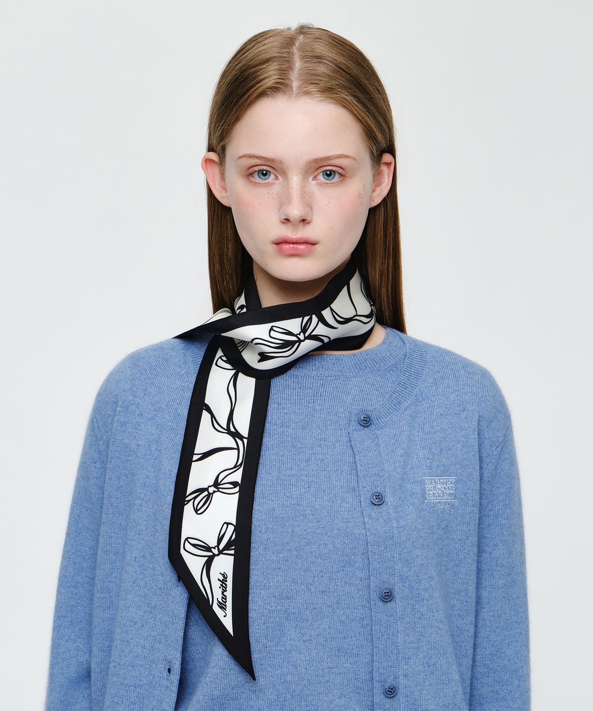 마리떼 프랑소와 저버(MARITHÉ + FRANҪOIS GIRBAUD) SILK TWILLY SCARF ivory