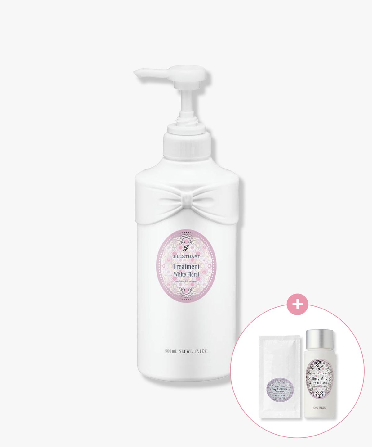 질스튜어트 뷰티(JILLSTUART BEAUTY) 화이트 플로럴 트리트먼트 500ml +( 헤드 클렌즈30g, 바디밀크)