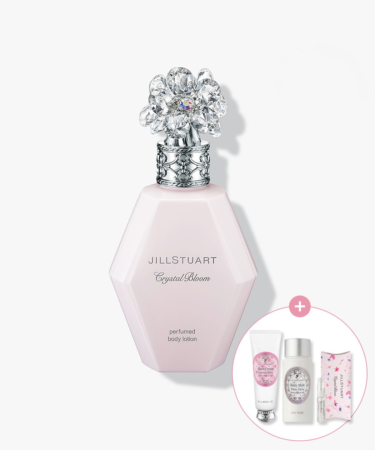 질스튜어트 뷰티(JILLSTUART BEAUTY) 크리스탈 블룸 퍼퓸드 바디로션 200ml(+핸드크림 30g, 바디밀크30ml,향수 2.5ml)