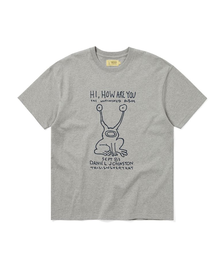 TNT Daniel Johnston Frog Tee Heather Grey