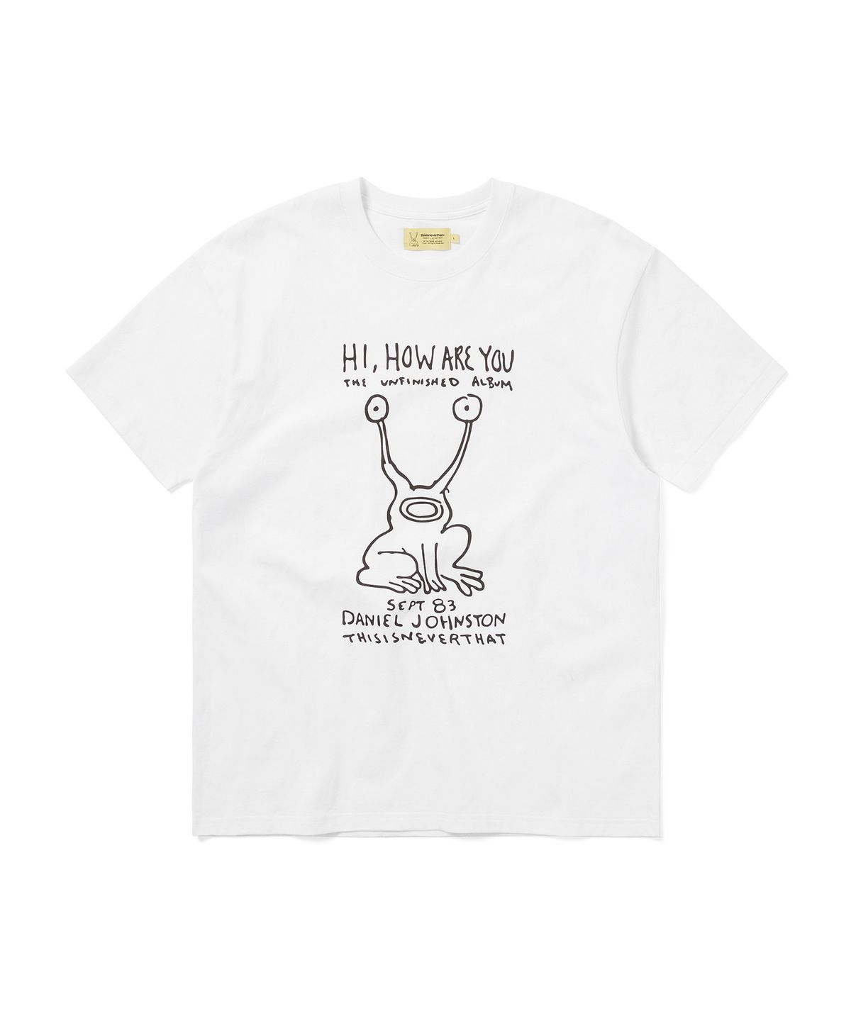 디스이즈네버댓(THISISNEVERTHAT) TNT Daniel Johnston Frog Tee White