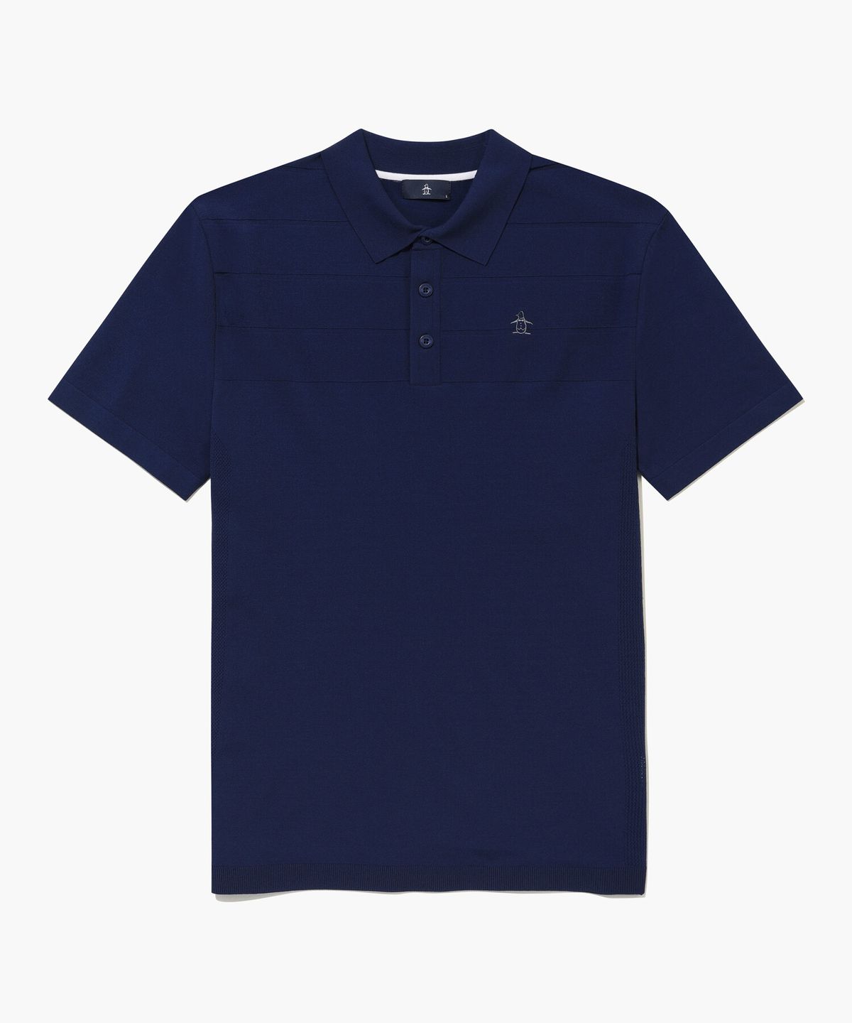 먼싱웨어(MUNSINGWEAR) 남성 조직감 카라 반팔스웨터 로얄블루 MR321MSW72