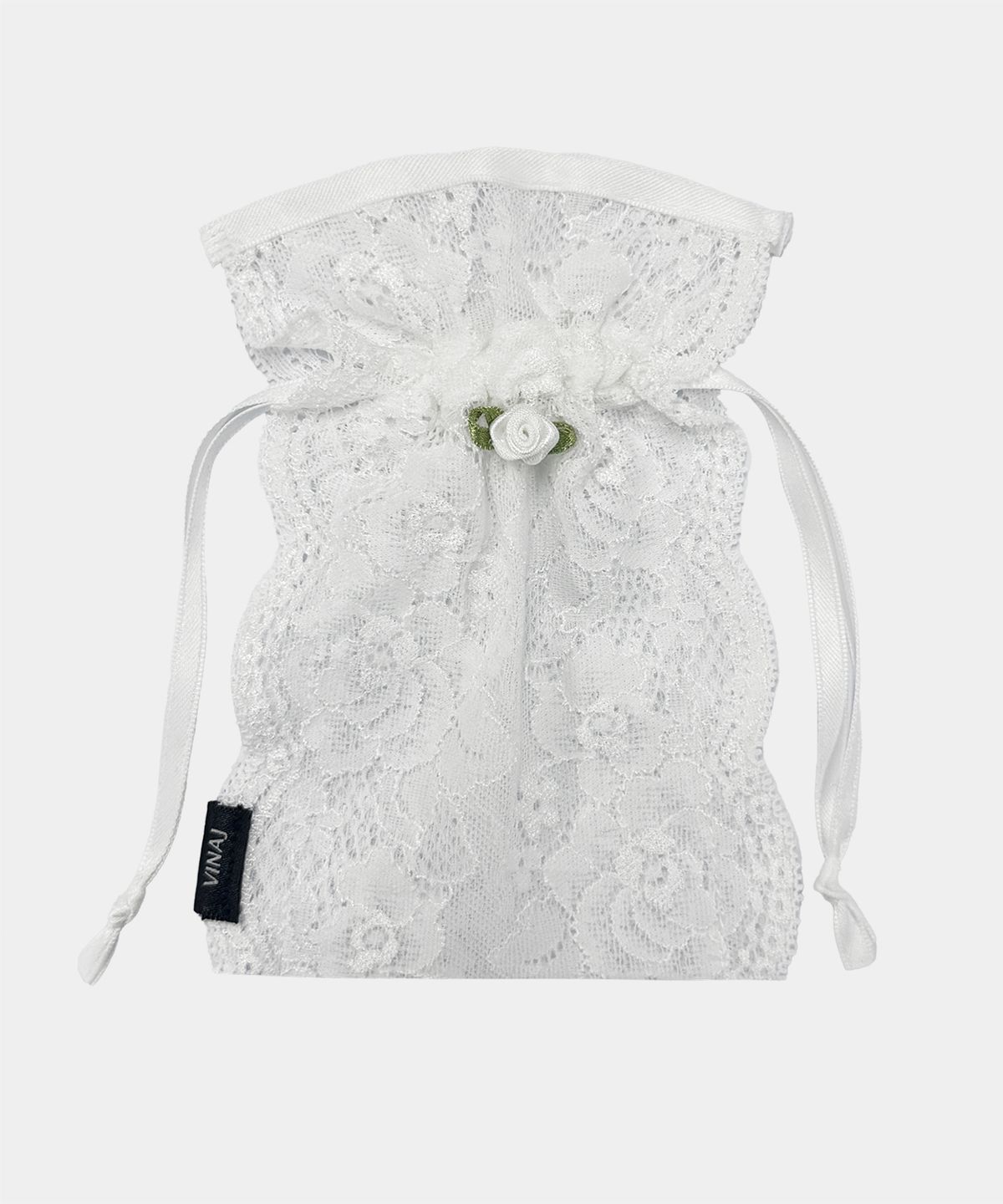 비나제이(VINAJ) 티니로즈 레이스 파우치 (White)