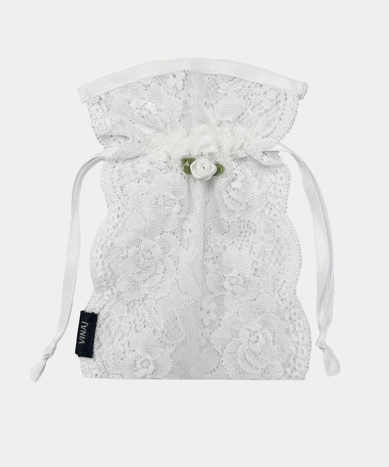 티니로즈 레이스 파우치 (White)