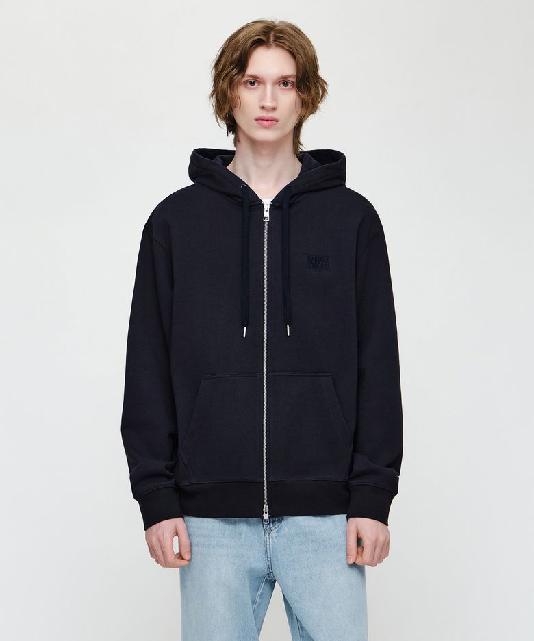 BACK CLASSIC LOGO HOODIE ZIPUP navy