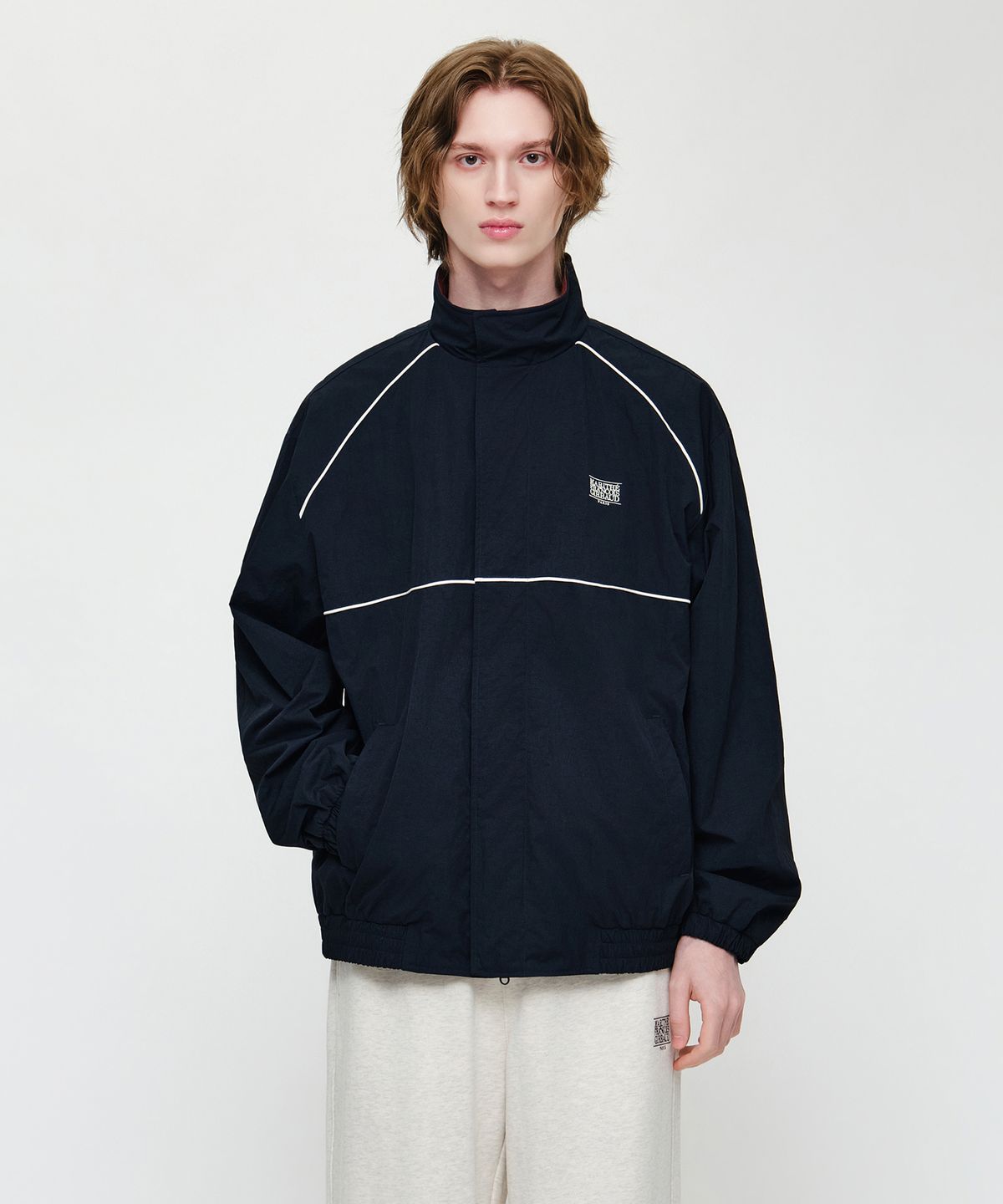 마리떼 프랑소와 저버(MARITHÉ + FRANҪOIS GIRBAUD) HIGH NECK WIND JACKET navy