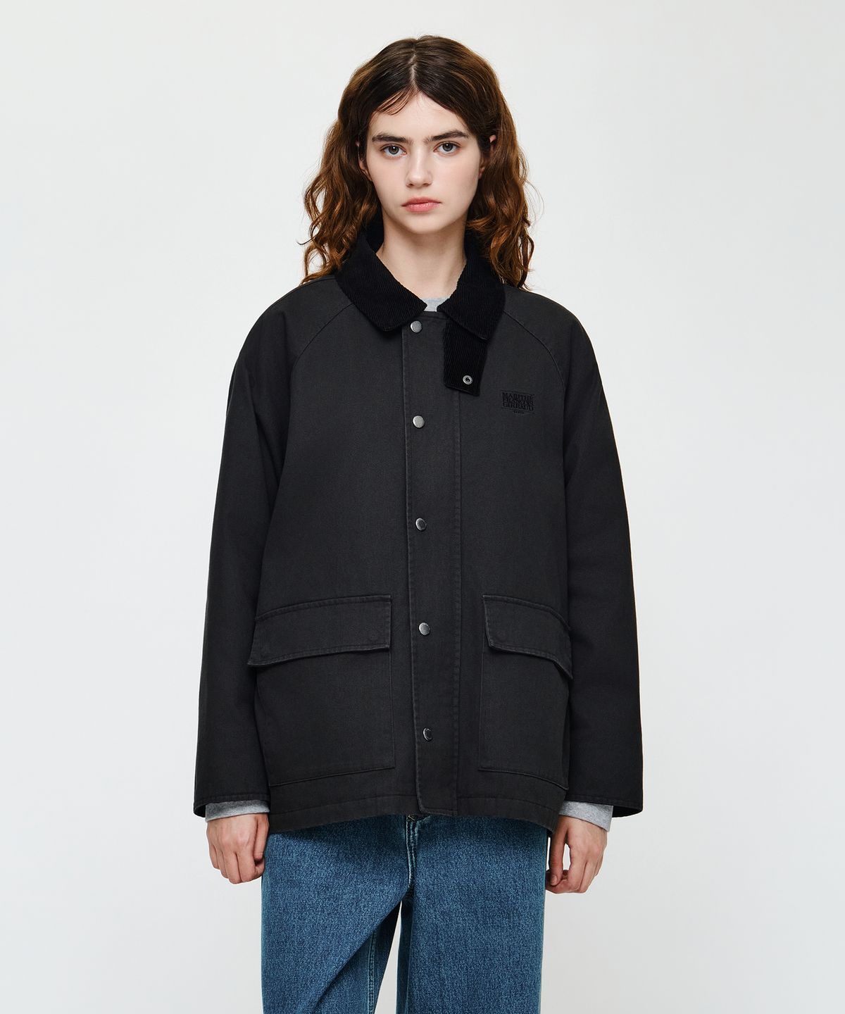 마리떼 프랑소와 저버(MARITHÉ + FRANҪOIS GIRBAUD) COTTON WORK JACKET charcoal