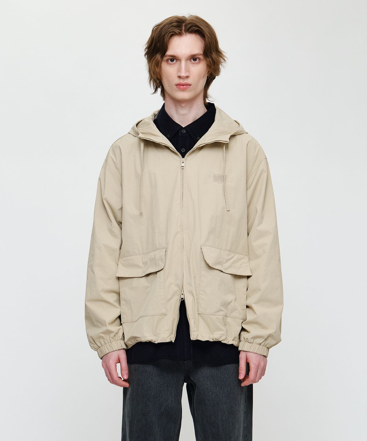 마리떼 프랑소와 저버(MARITHÉ + FRANҪOIS GIRBAUD) OUTPOCKET HOODED WIND JACKET beige