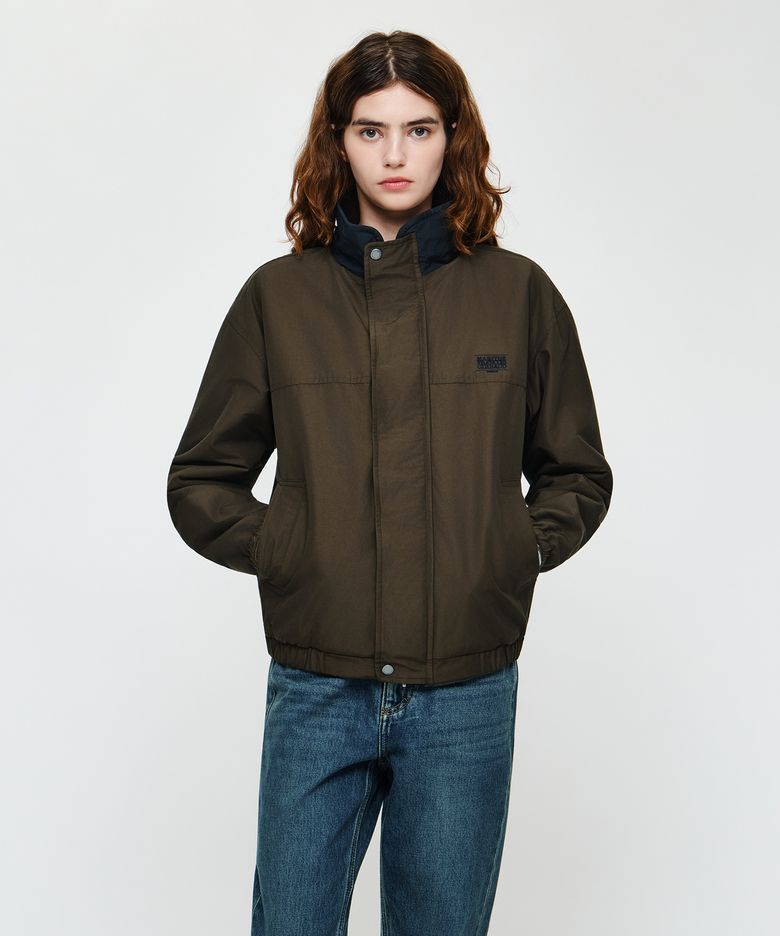 REVERSIBLE SAILING JACKET khaki brown