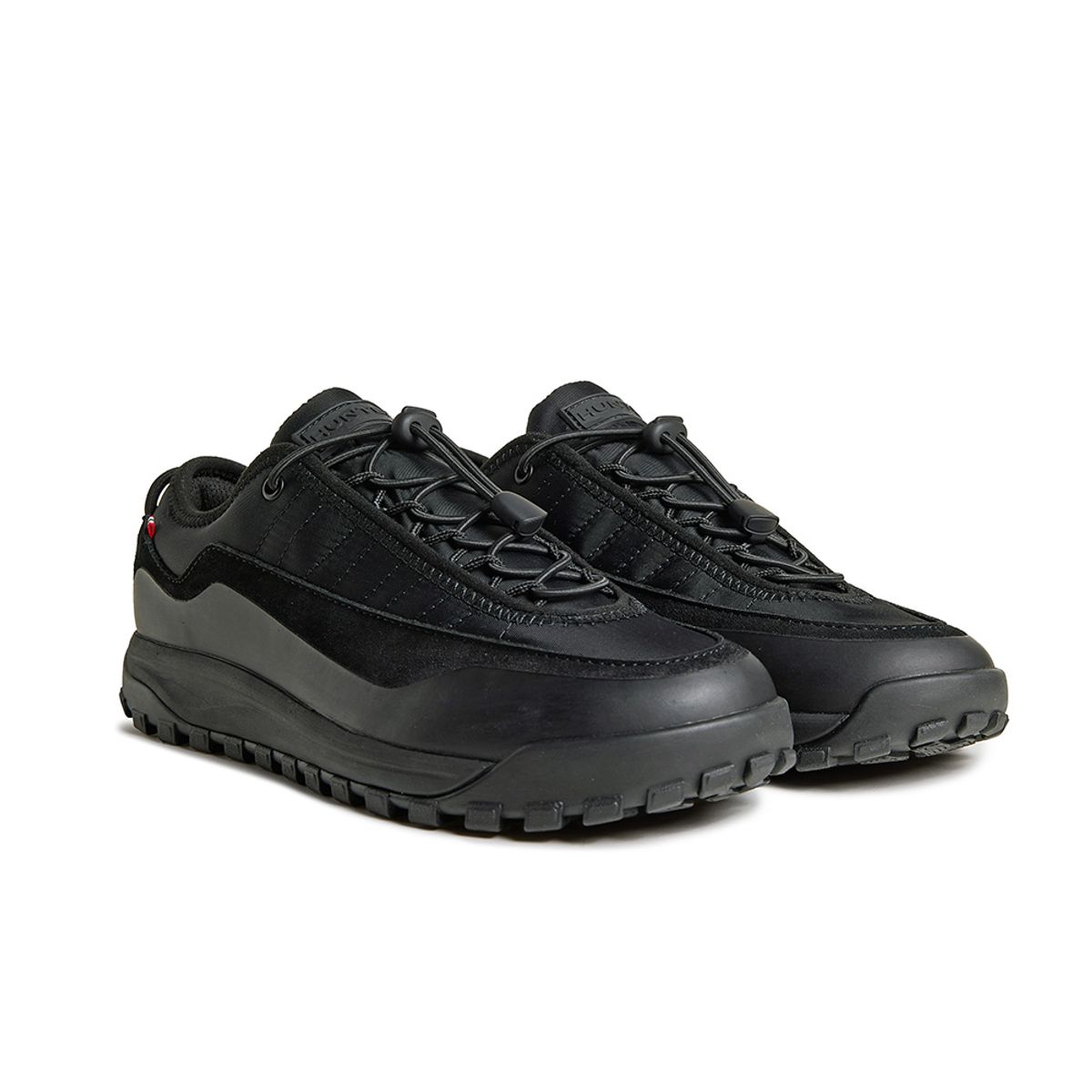 헌터(HUNTER) [UNISEX] 트래블 2.0 워터프루프 스웨이드 스니커즈 - 블랙 UFF7146RENBLK