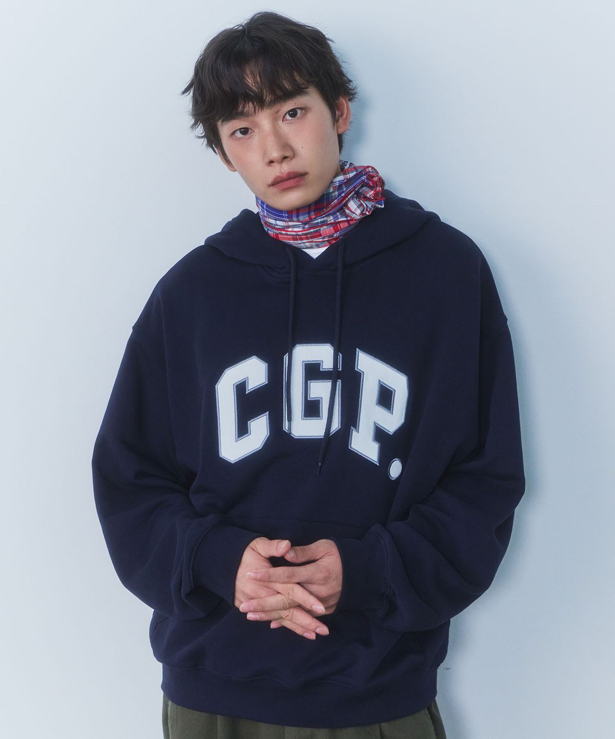 코드그라피(CGP) CGP 아치 로고 후디-다크 네이비