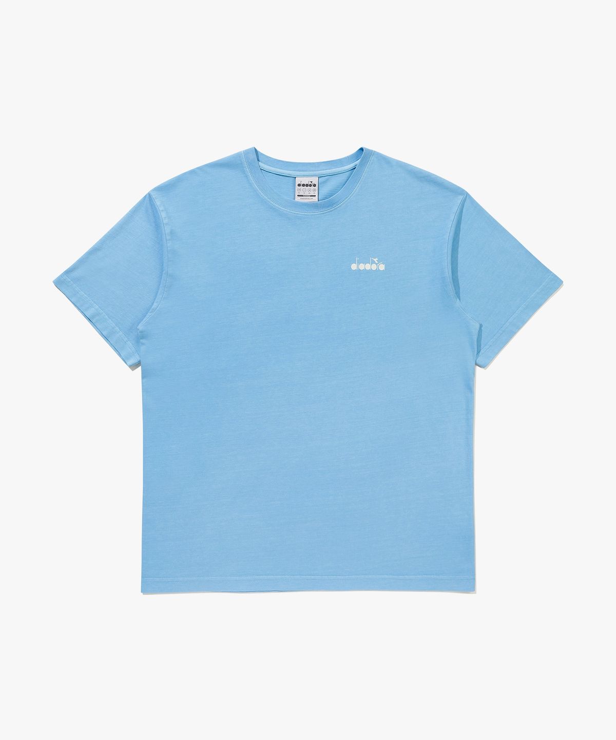 디아도라(diadora) 그래픽 피그먼트 다잉 반팔 티셔츠 BLUE