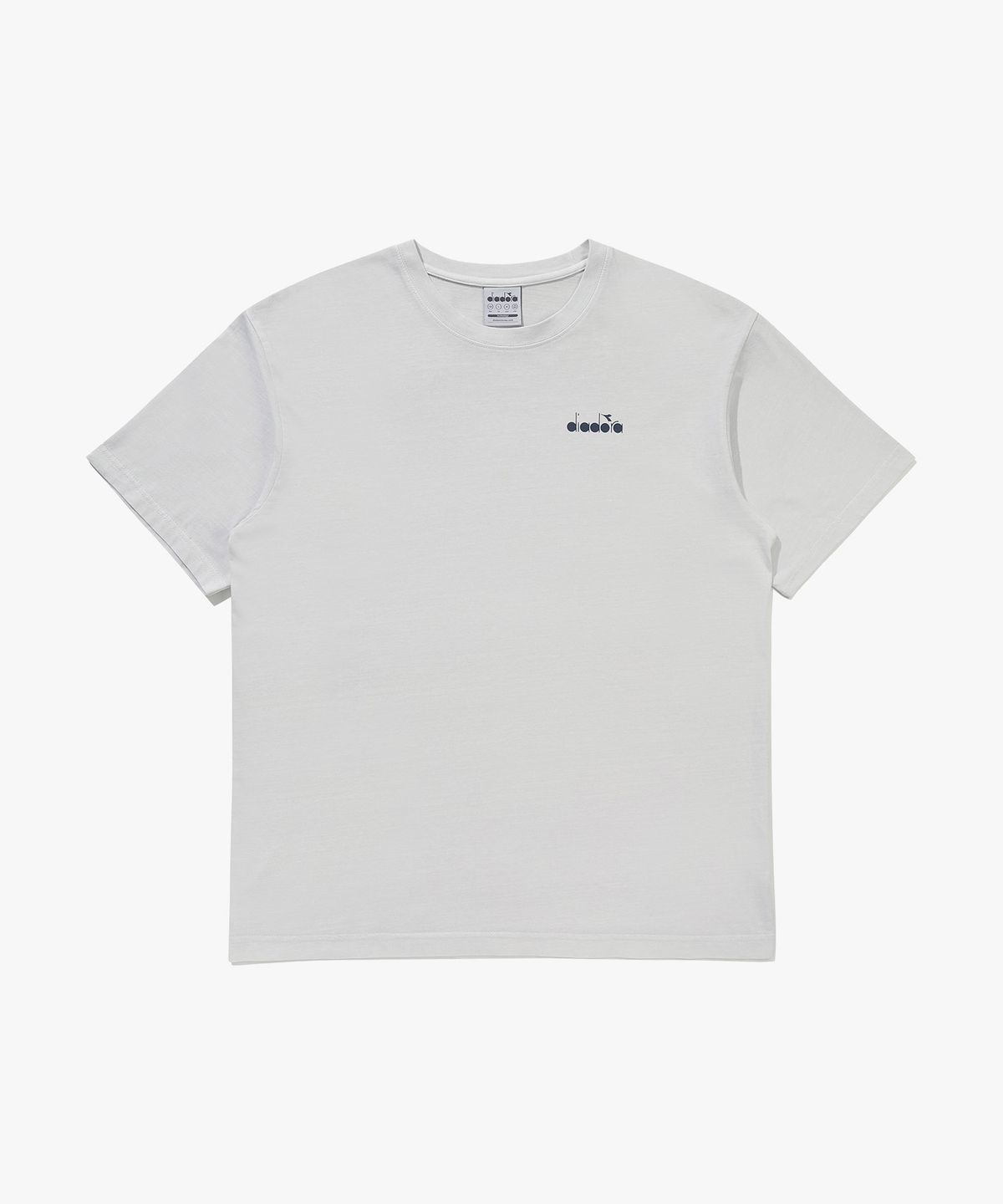 디아도라(diadora) 그래픽 피그먼트 다잉 반팔 티셔츠 GREY