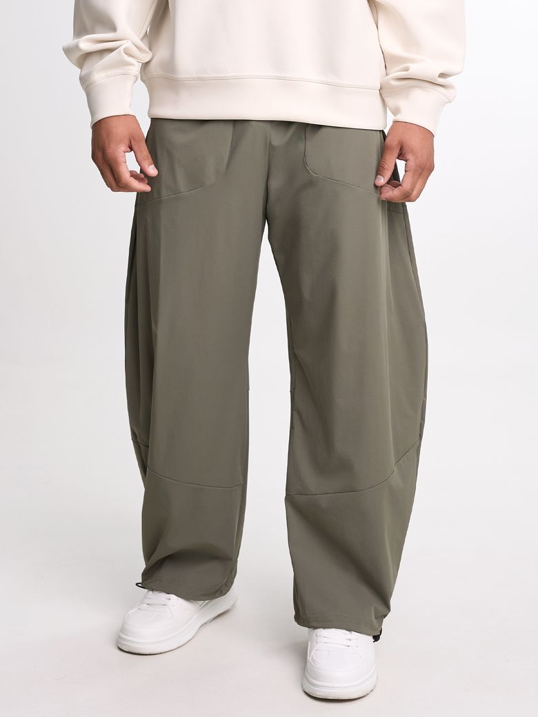 Centered Wide Leg Pant (Sage Green)