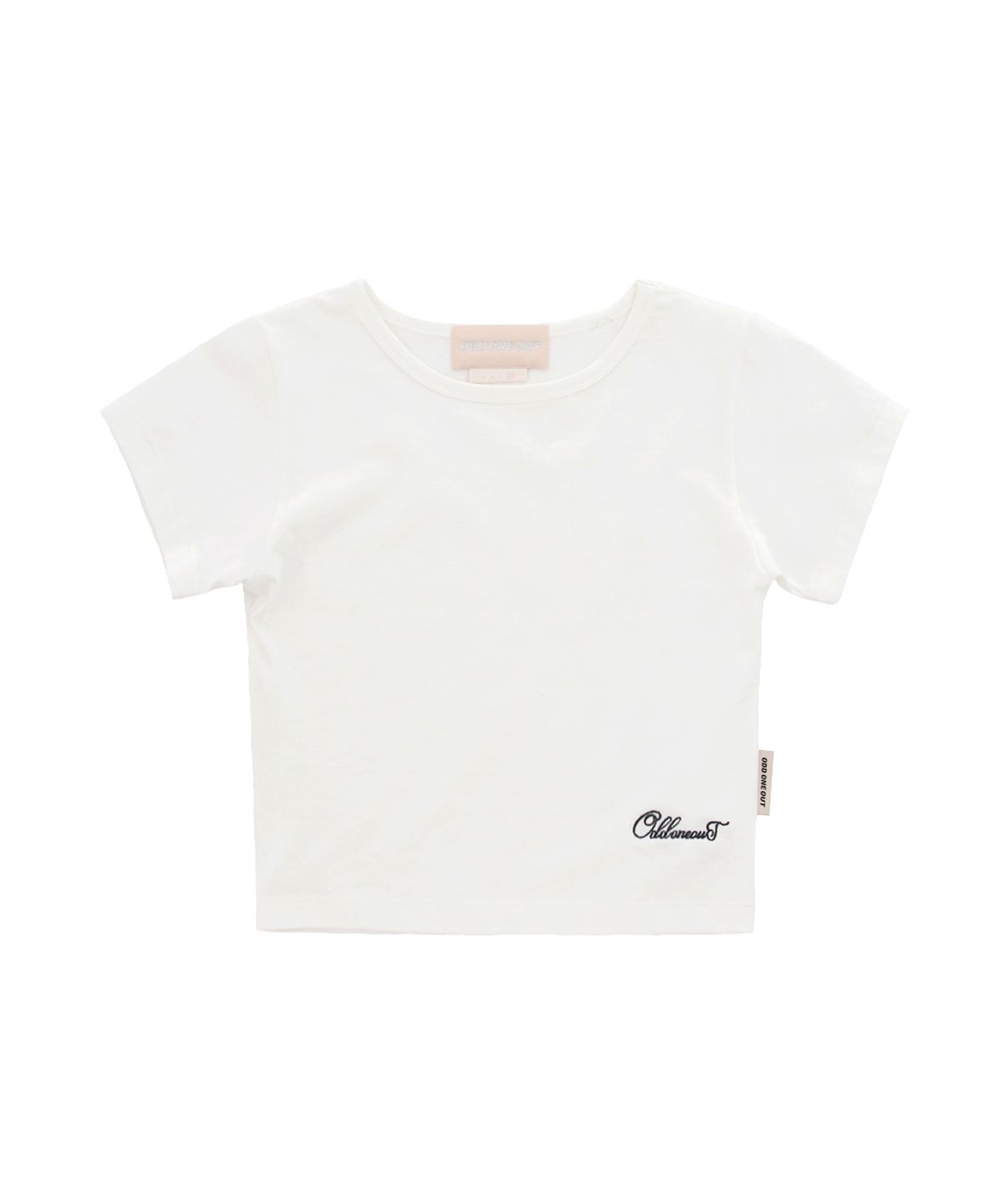 오드원아웃(ODDONEOUT) MONO ROUND NECK T-SHIRTS WHITE