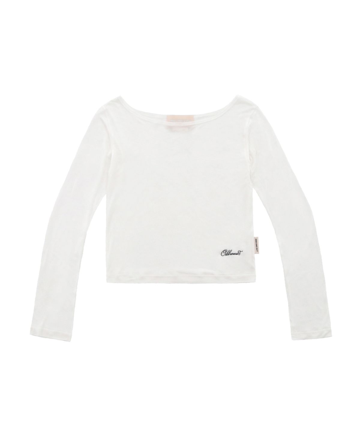 오드원아웃(ODDONEOUT) MONO BOAT NECK LONG SLEEVE WHITE