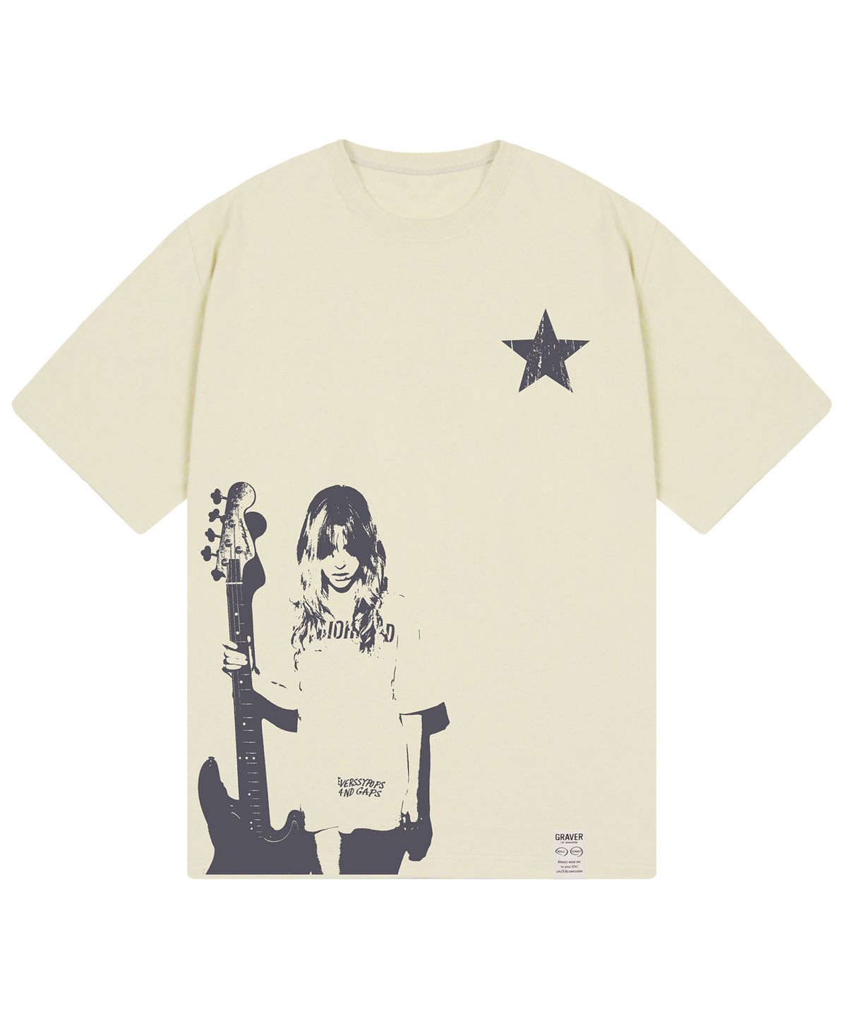 그레이버(GRAVER) [UNISEX]STAR1-GIRL_반팔티_2COLOR