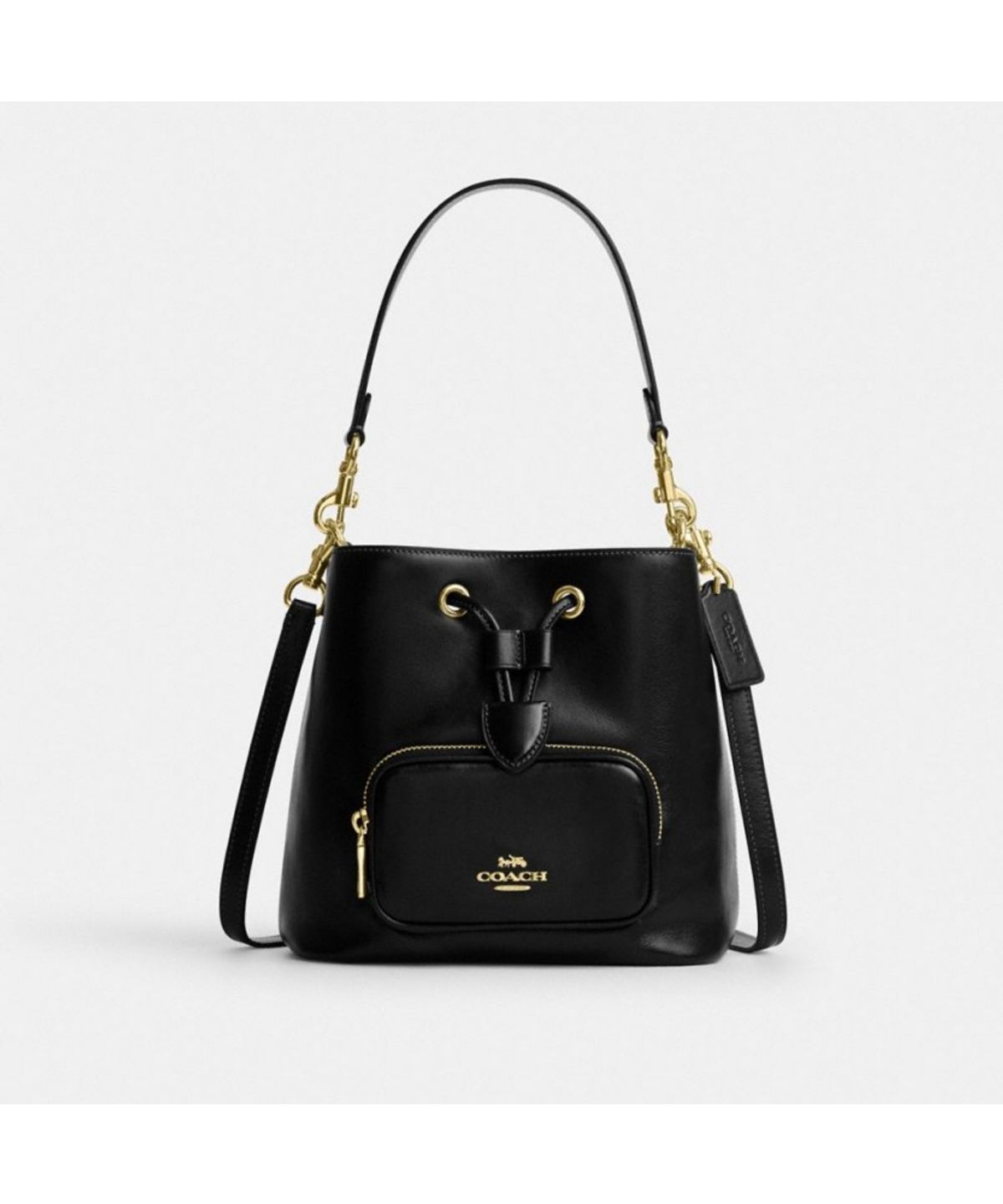 코치(COACH) 로완 버킷 백 위드 포켓 CES95 IMBLK