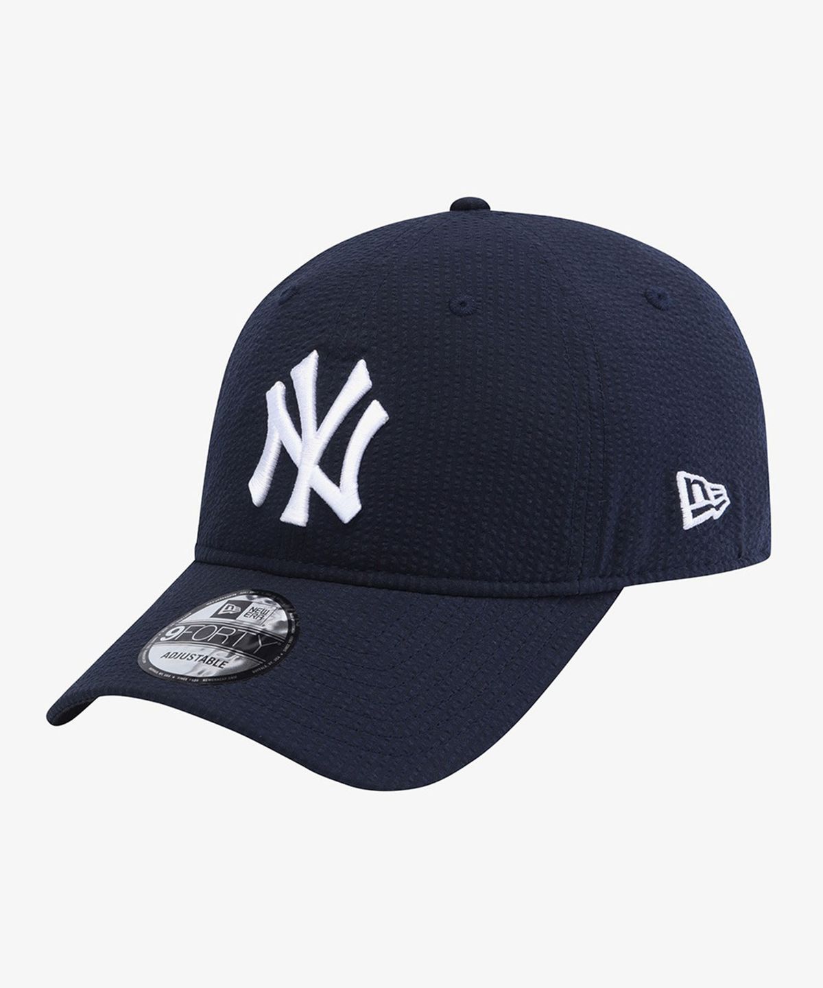 뉴에라(NEW ERA) MLB 뉴욕 양키스 시어서커 언스트럭쳐 볼캡 네이비