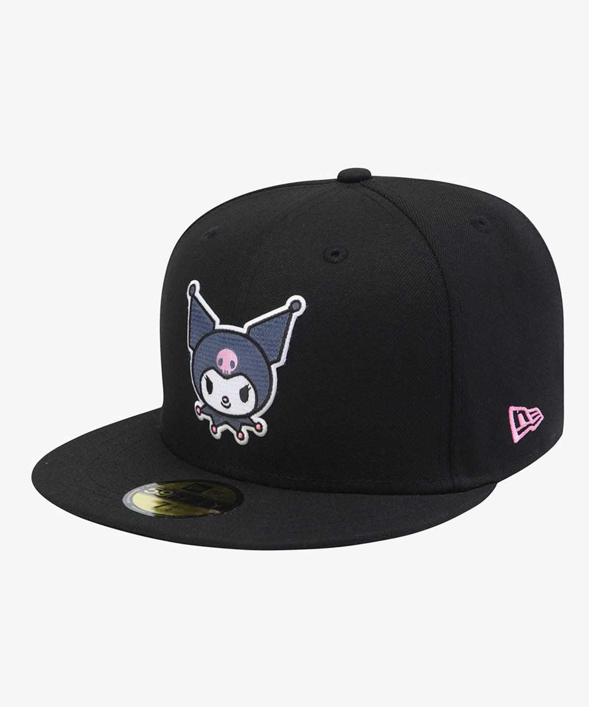 뉴에라(NEW ERA) 산리오 쿠로미 피티드캡 블랙