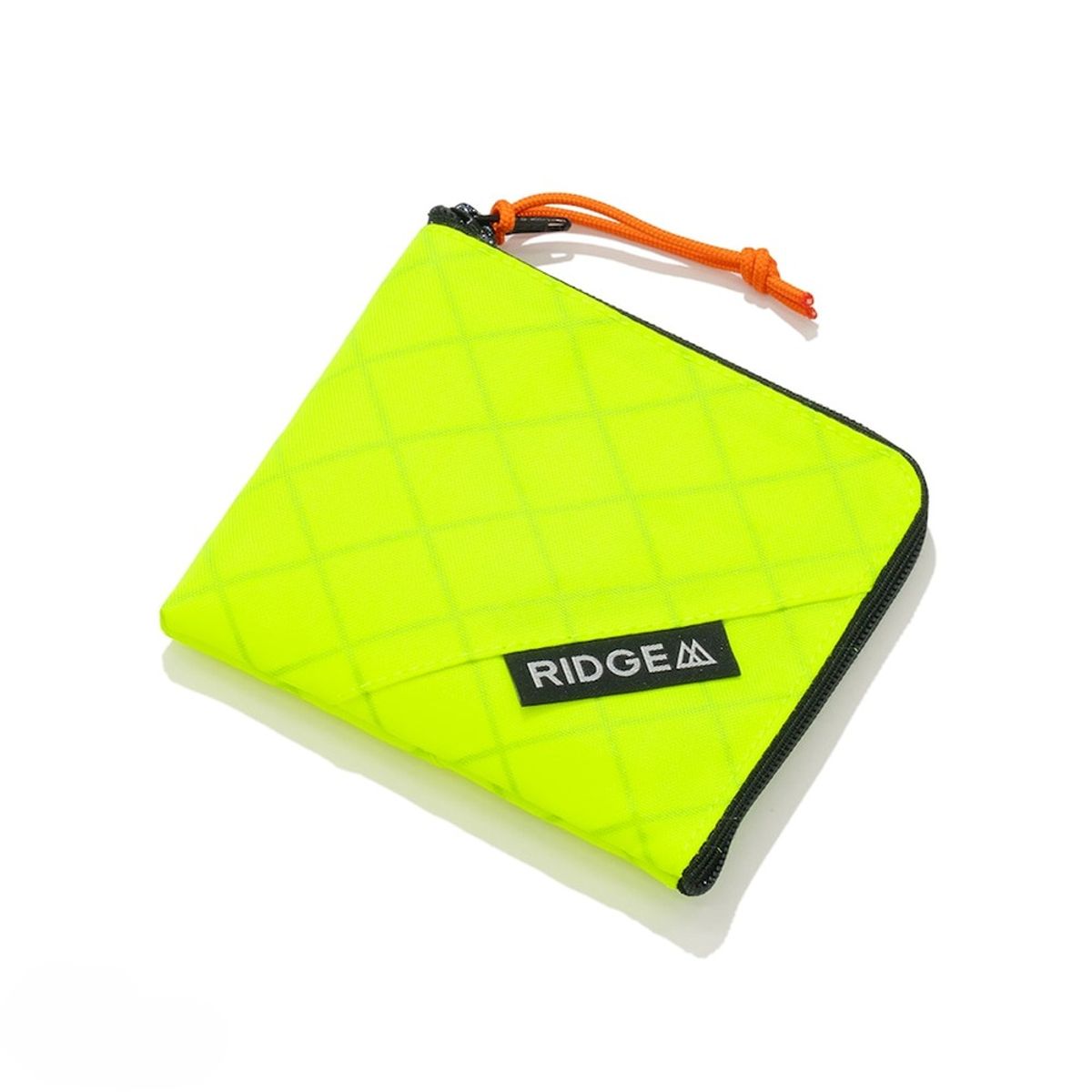릿지 마운틴 기어(RIDGE MOUNTAIN GEAR) R 지퍼 지갑 네온 옐로우