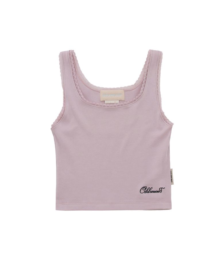 MONO LACE SLEEVELESS TOP PINK