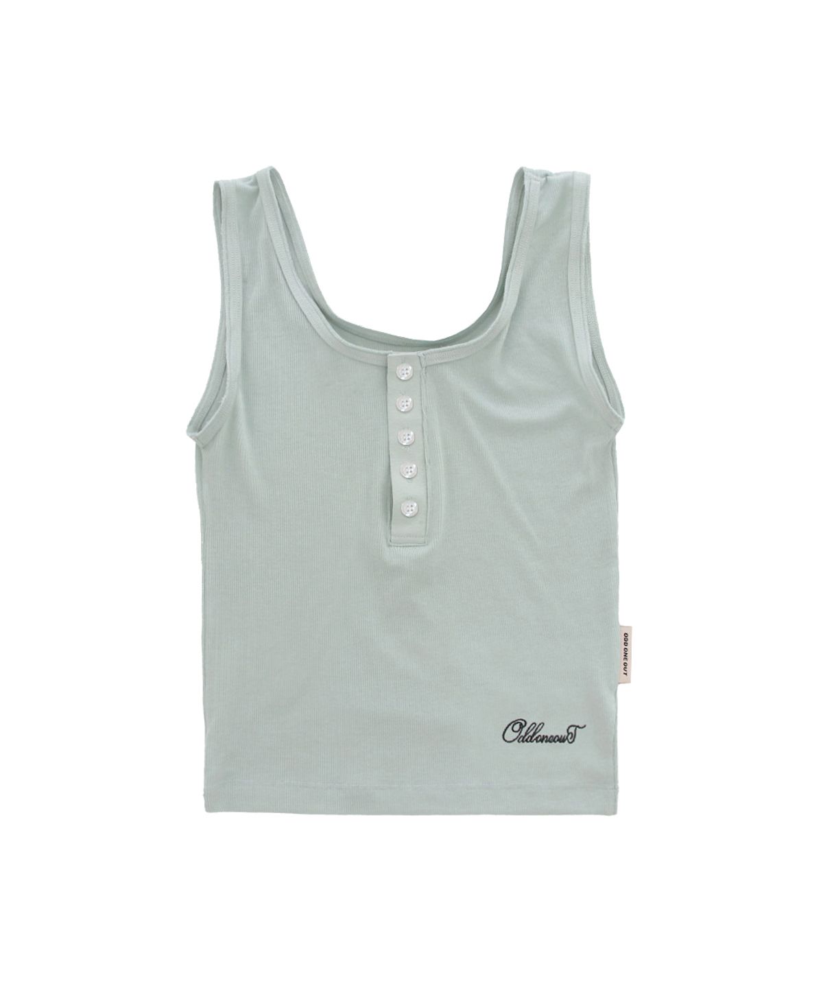 오드원아웃(ODDONEOUT) MONO BUTTON SLEEVELESS TOP MINT