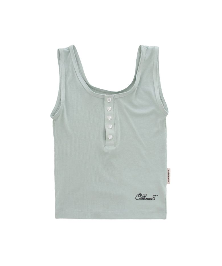 MONO BUTTON SLEEVELESS TOP MINT